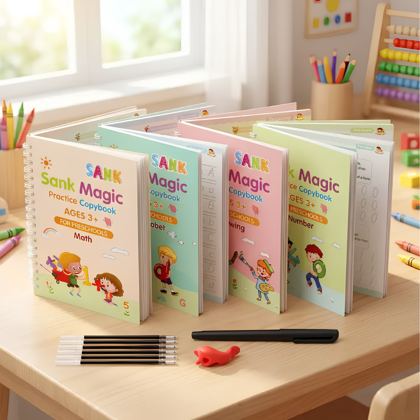 Magic Practice Copybook (4 Book + 10 Refill) (A-127)