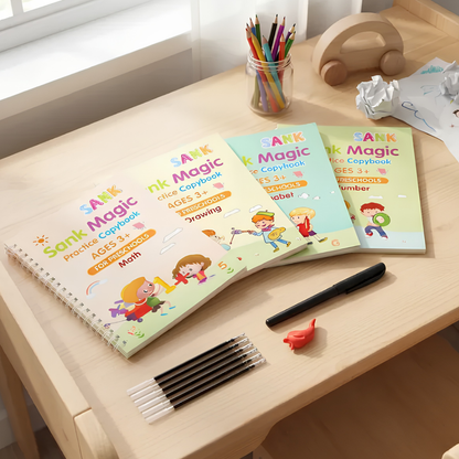 Magic Practice Copybook (4 Book + 10 Refill) (A-127)