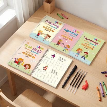 Magic Practice Copybook (4 Book + 10 Refill) (A-127)